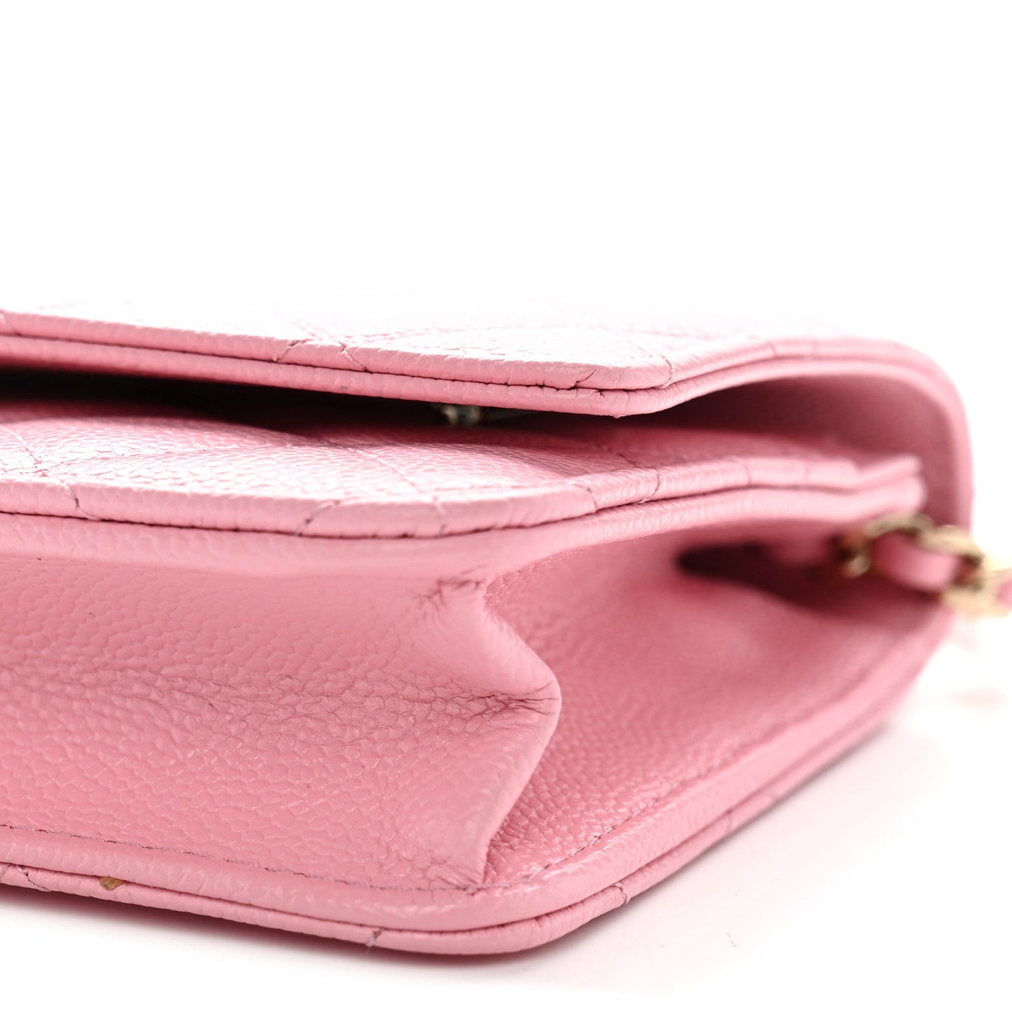 Caviar Quilted Multi Chain Wallet On Chain WOC Light Pink