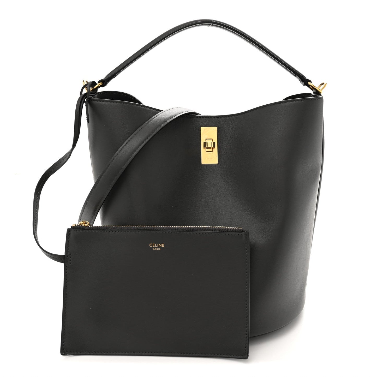 Smooth Calfskin Bucket 16 Bag Anthracite