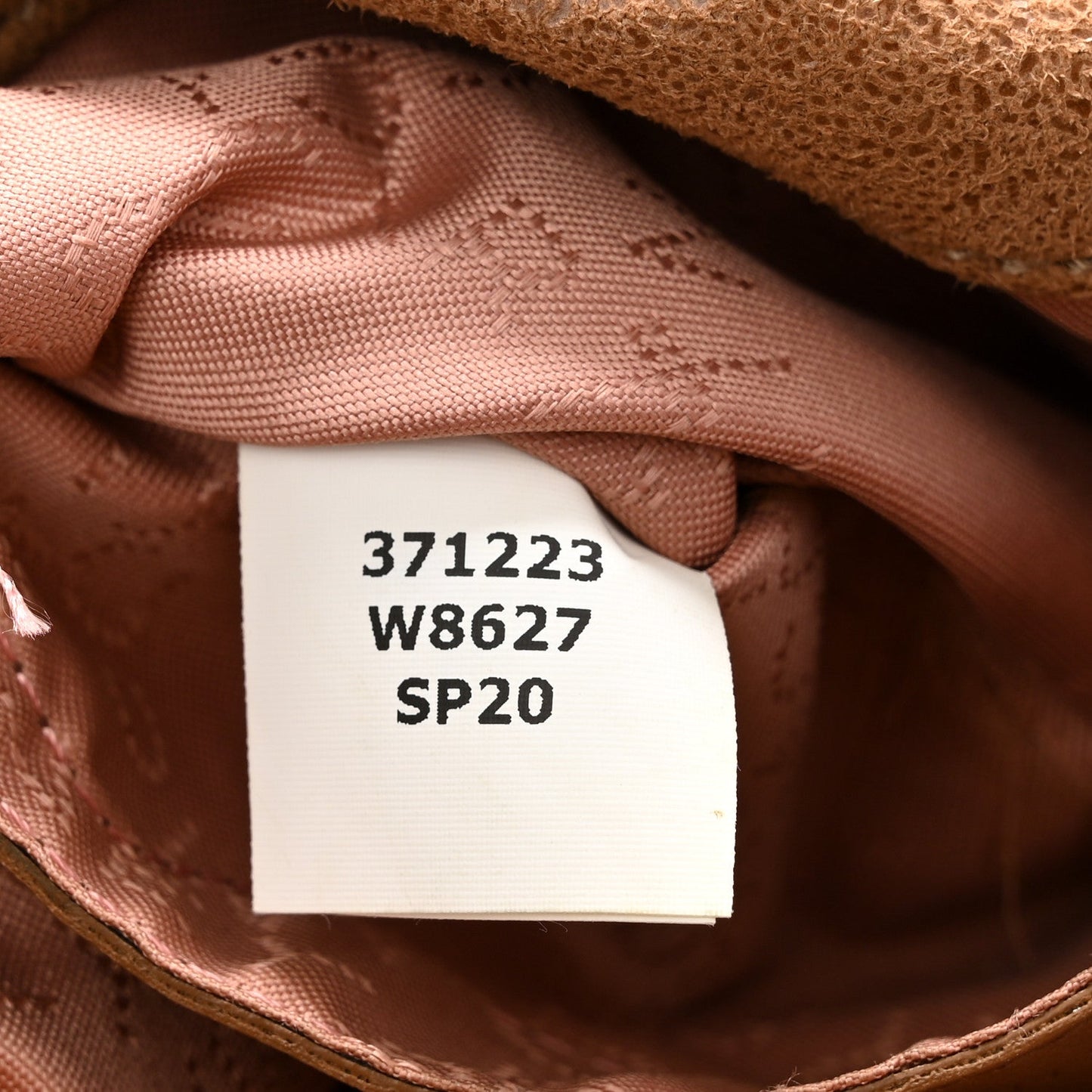 Shaggy Deer Mini Falabella Fold Over Tote Camel
