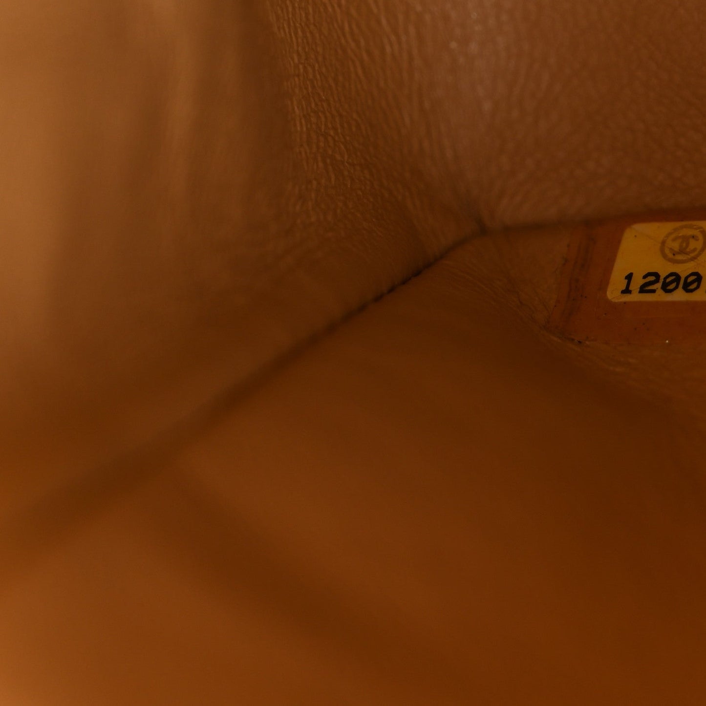 Lambskin Quilted Medium Double Flap Beige
