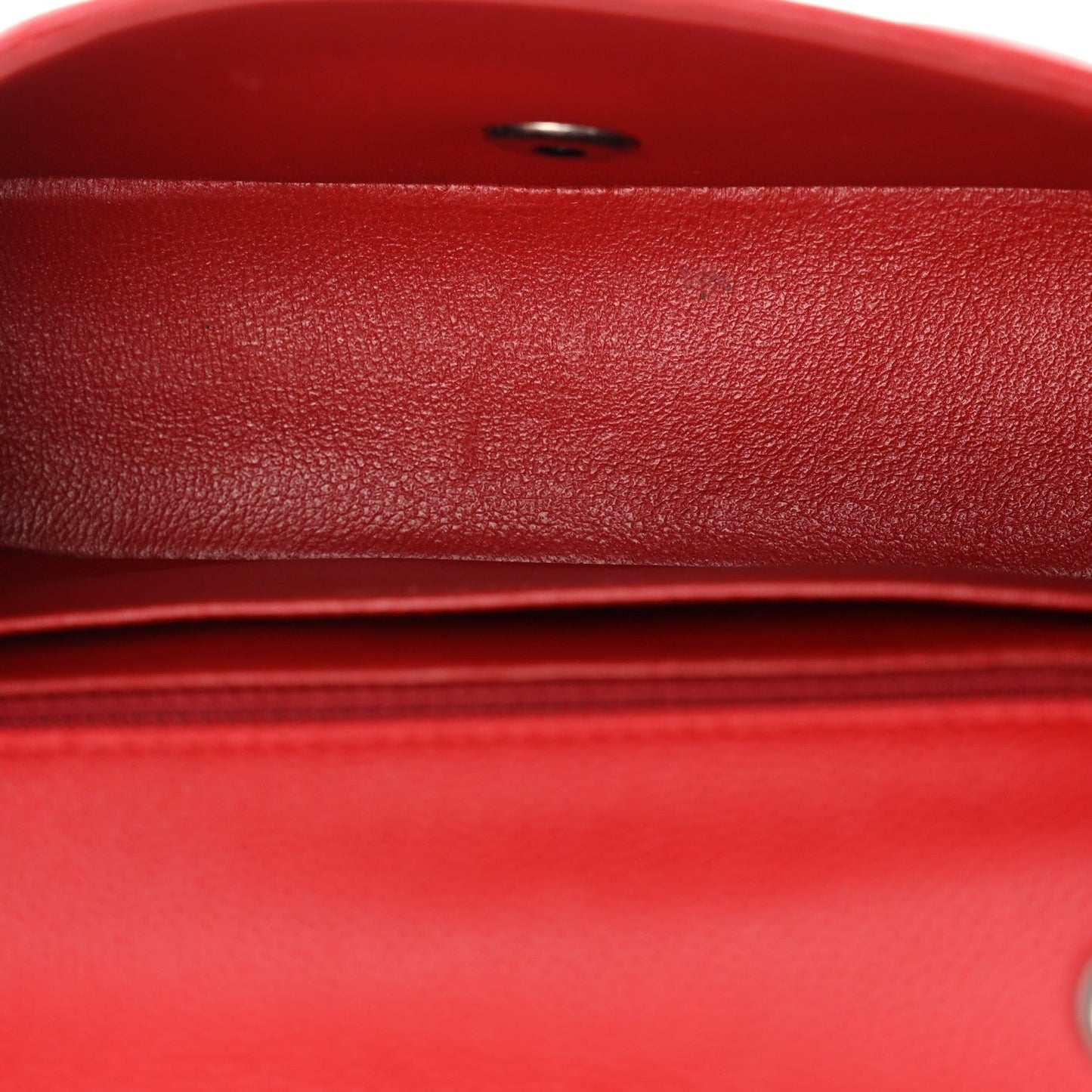 Caviar Quilted Mini Rectangular Flap Red