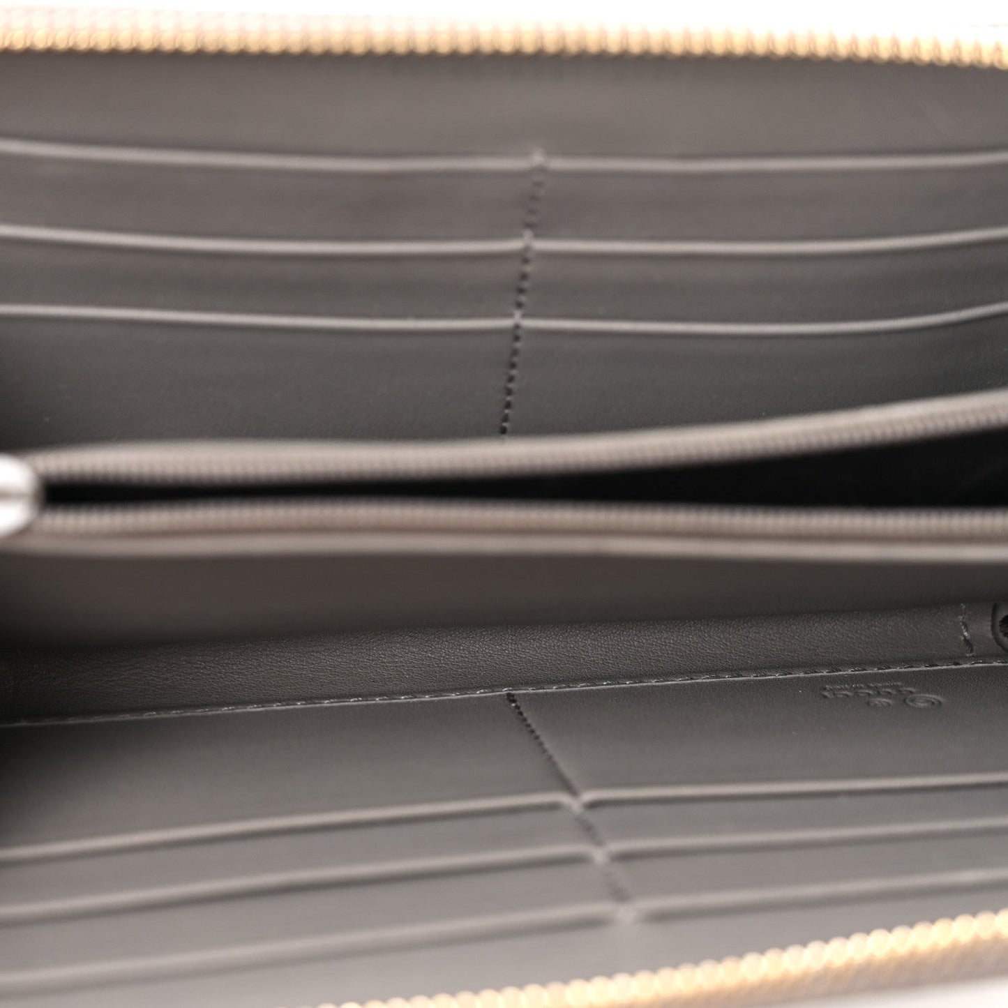 Microguccissima Zip Around Wallet Grey