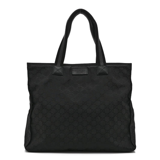 Nylon Monogram Tote Black