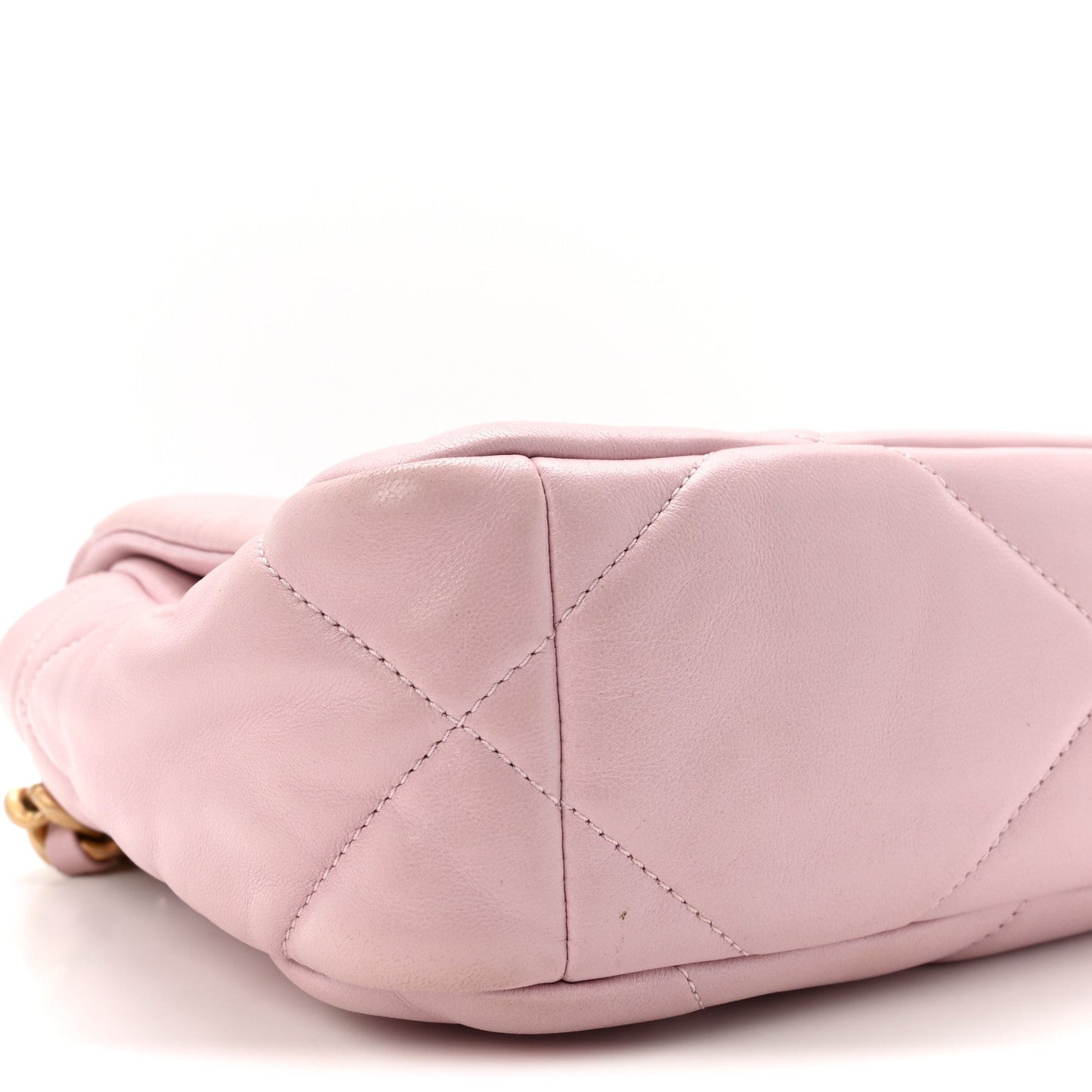Lambskin Quilted Medium Chanel 19 Flap Light Pink