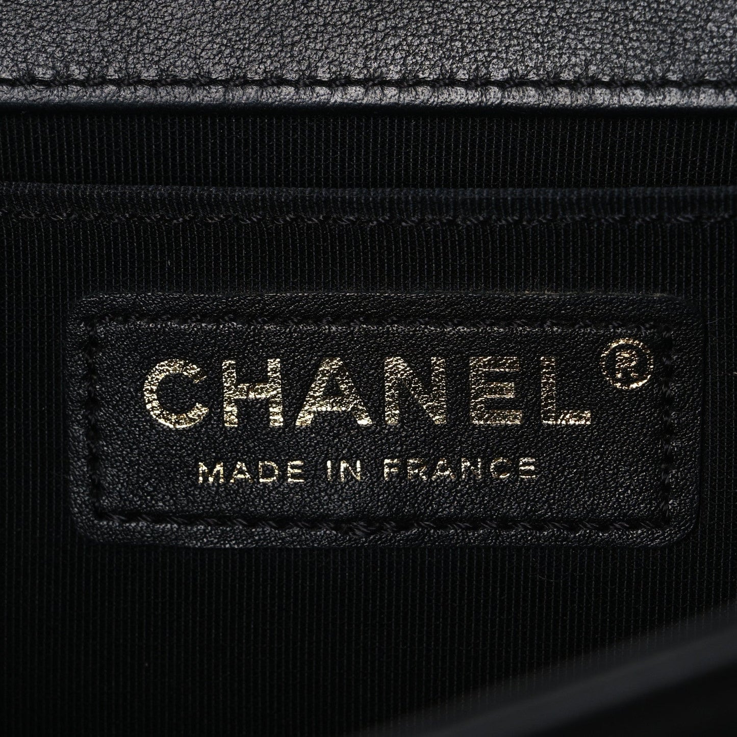 Lambskin Quilted Medium Boy Flap Black