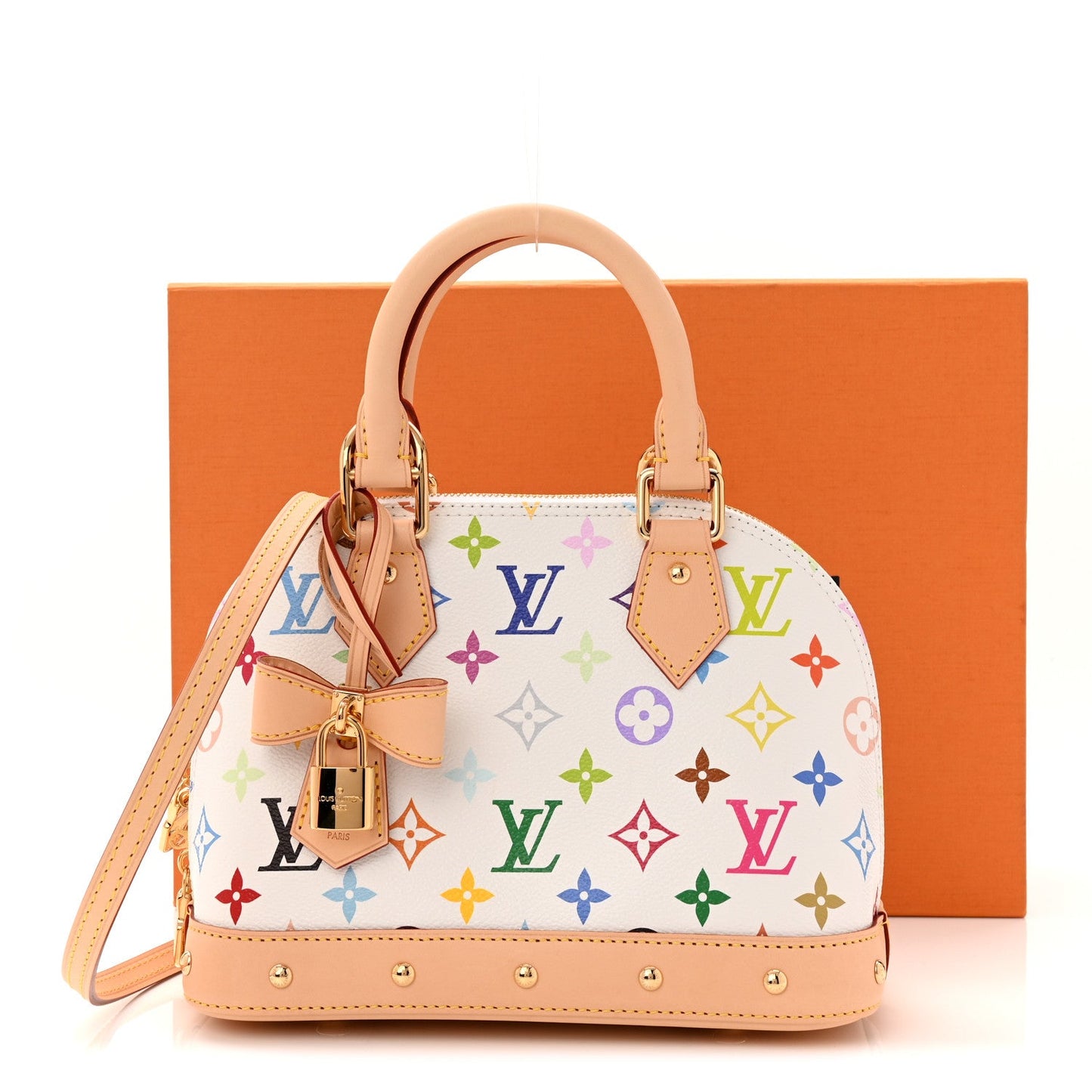 LV x TM Monogram Multicolor Alma BB White