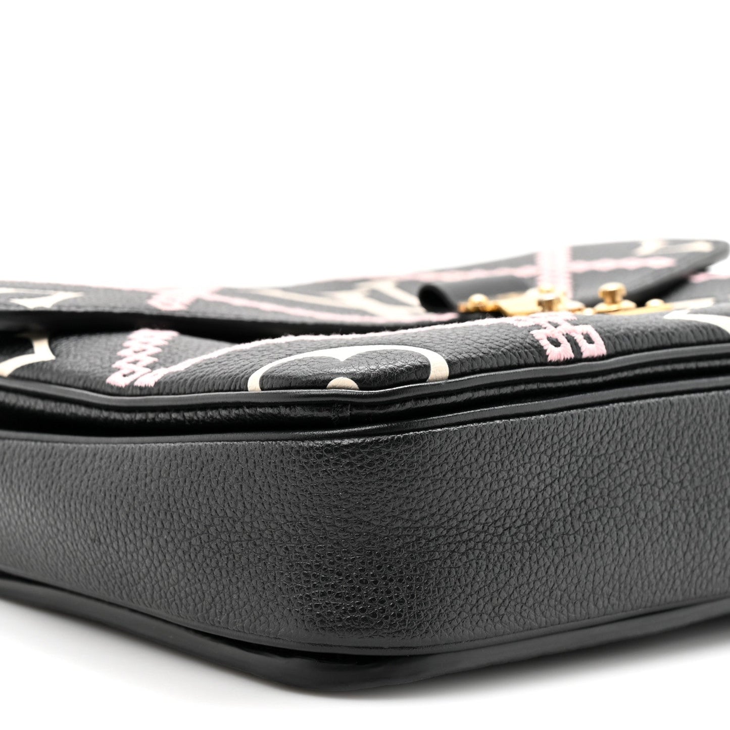Empreinte Monogram Giant Broderies Pochette Metis Black