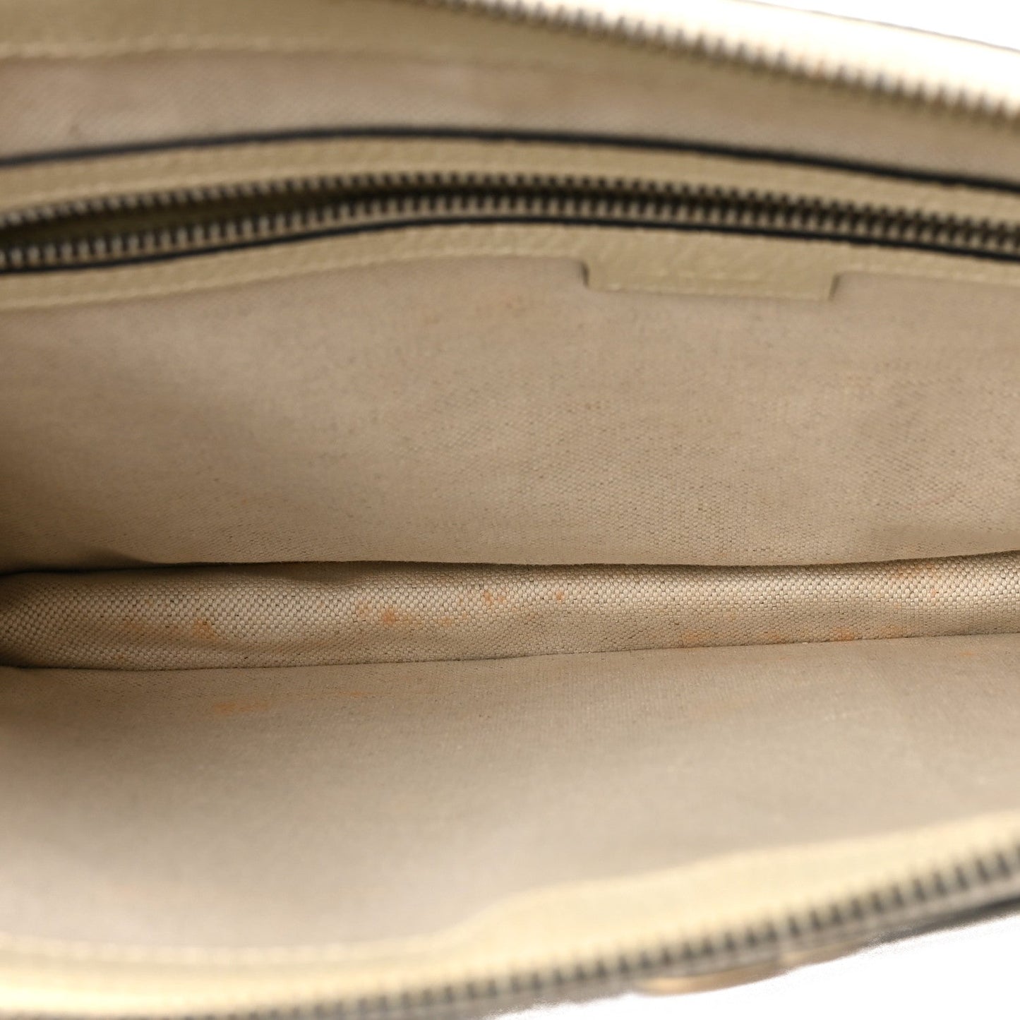 GG Supreme Monogram Web Ophidia Portfolio Pouch Beige Ebony Mystic White