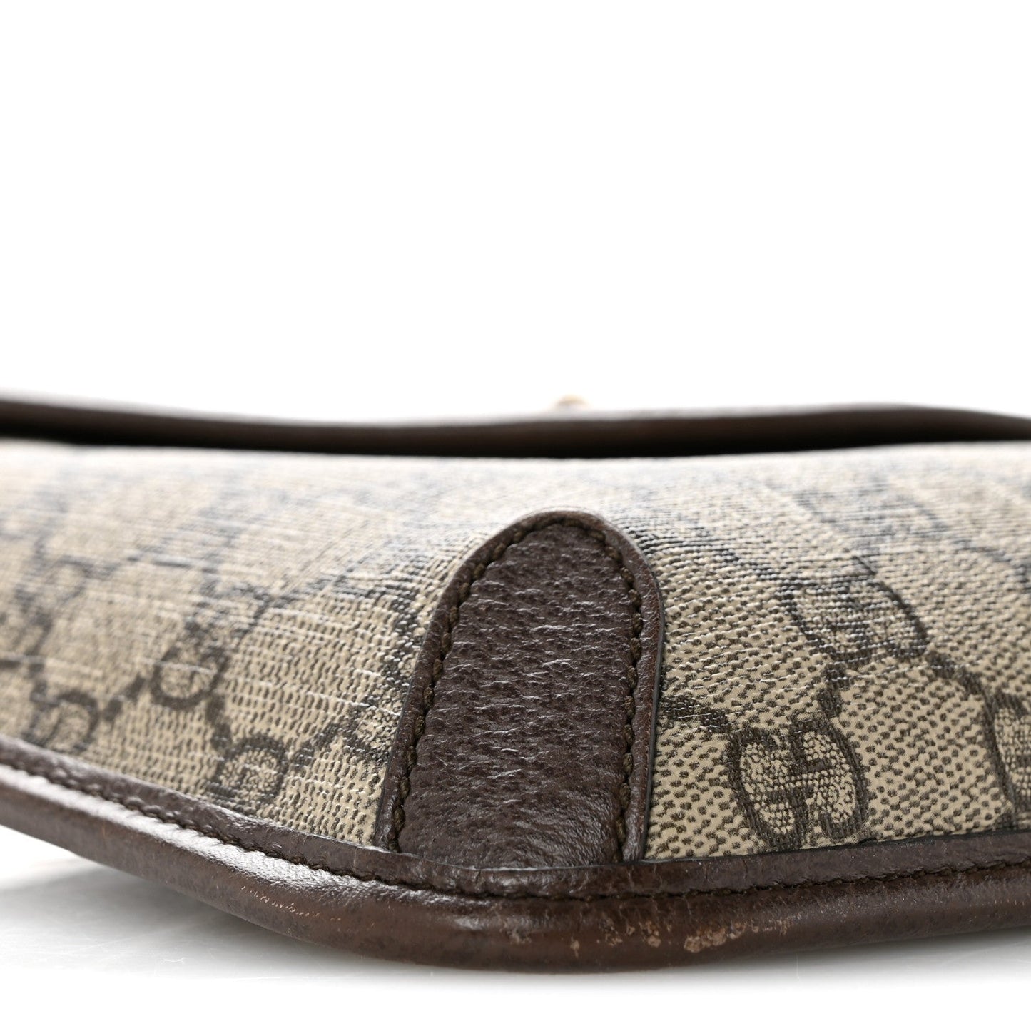 GG Supreme Monogram Web Medium Neo Vintage Flap Messenger Bag Beige New Acero