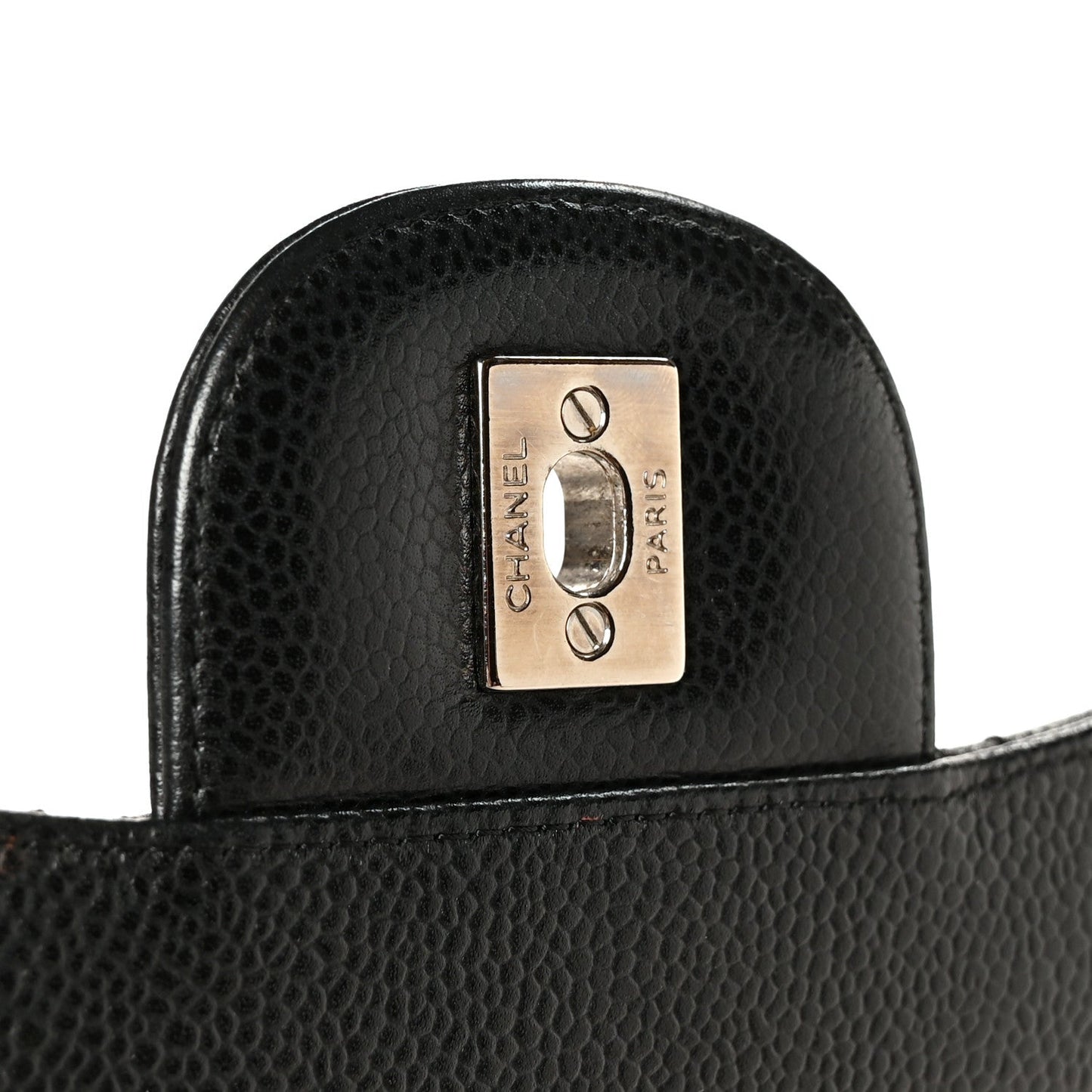 Caviar Quilted Maxi Double Flap Black