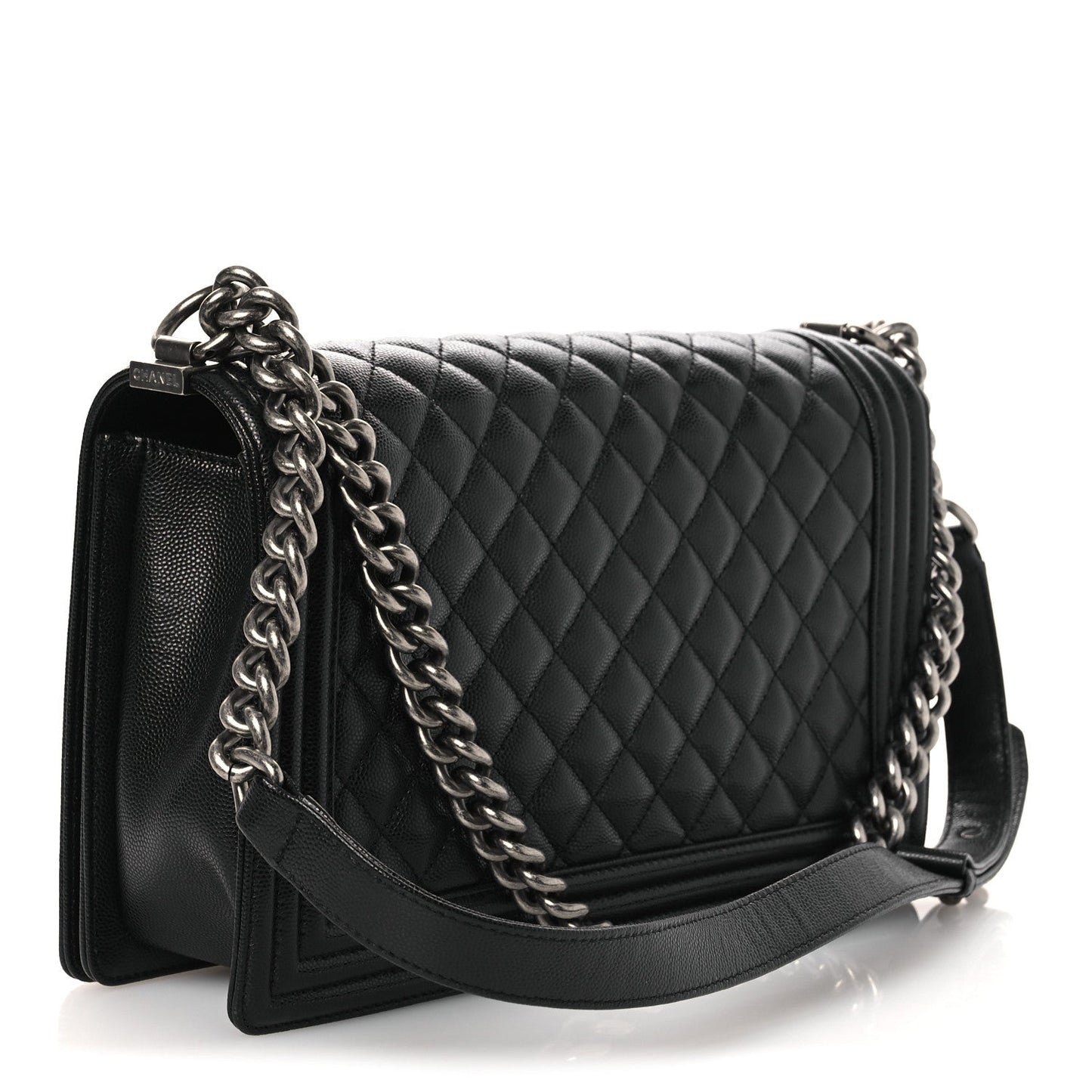 Caviar Quilted New Medium Boy Flap Black