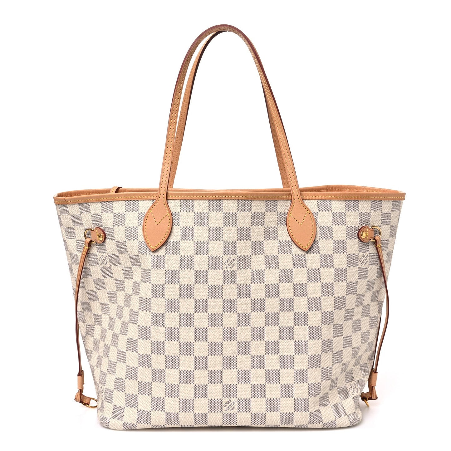 Damier Azur Neo Neverfull MM Rose Ballerine