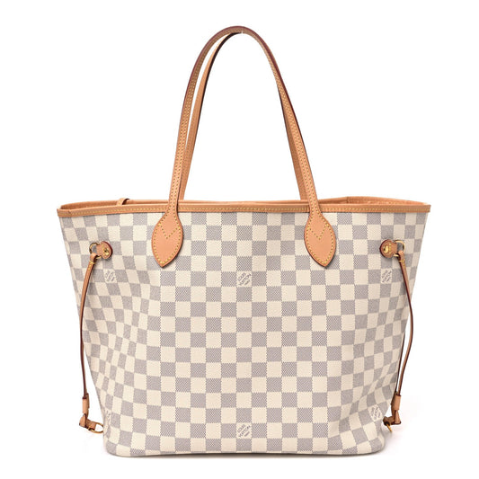 Damier Azur Neo Neverfull MM Rose Ballerine