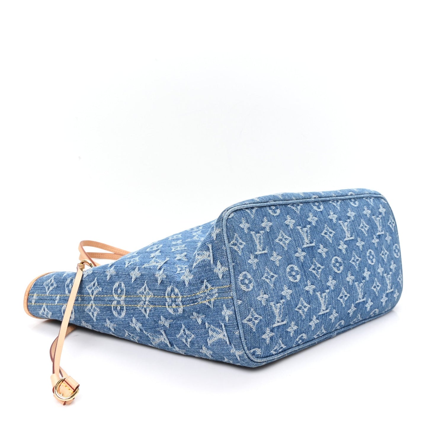 Monogram Denim Neo Neverfull MM Blue
