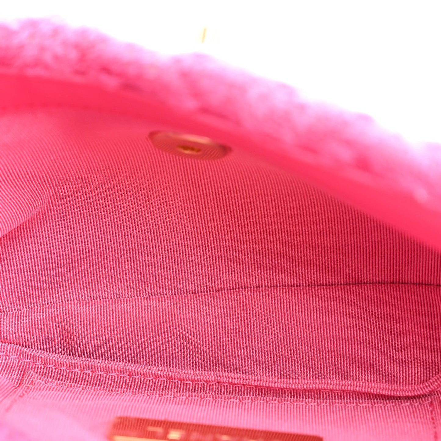 Tweed Quilted Chanel 19 Waist Bag Pink