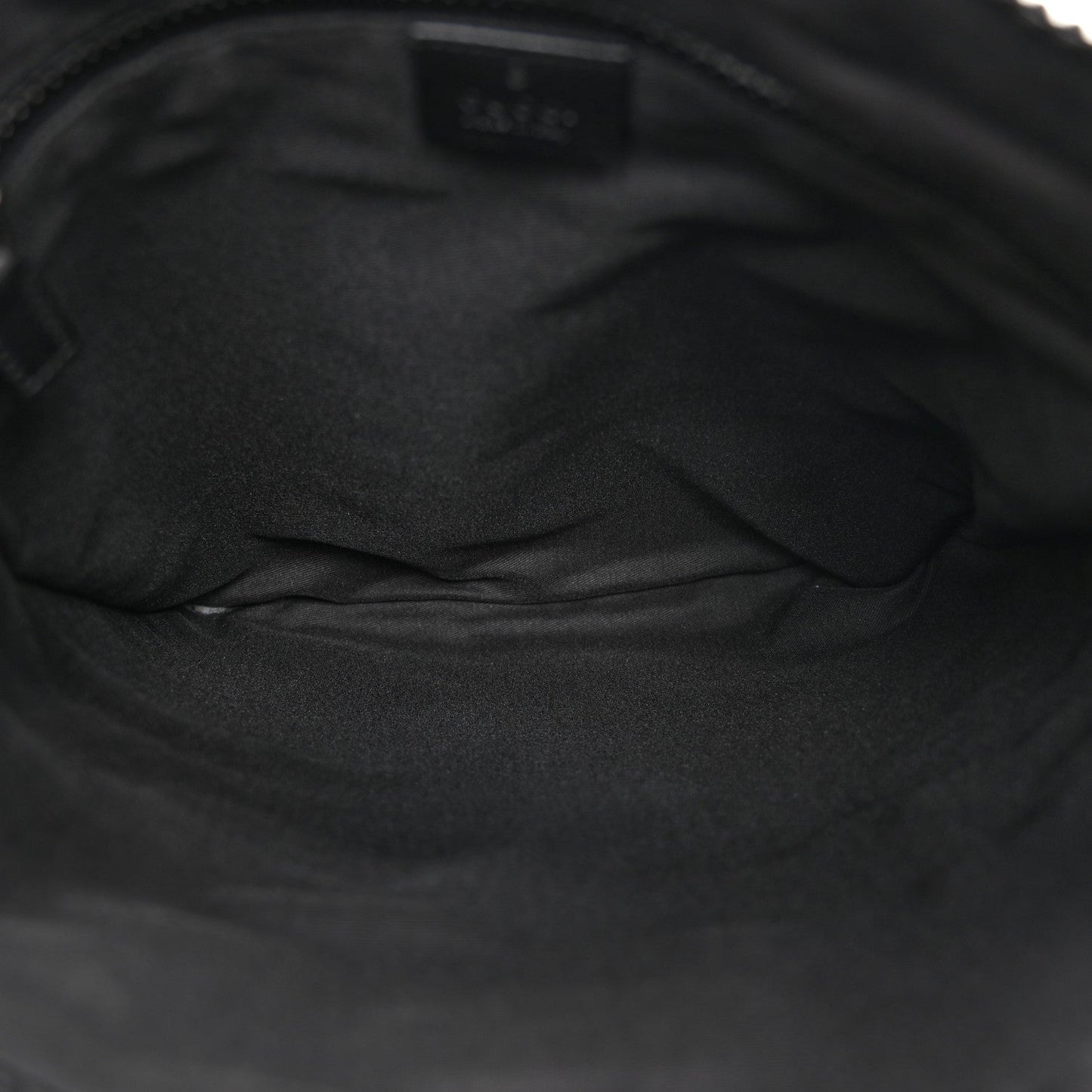 Nylon Monogram Medium Flat Messenger Bag Black