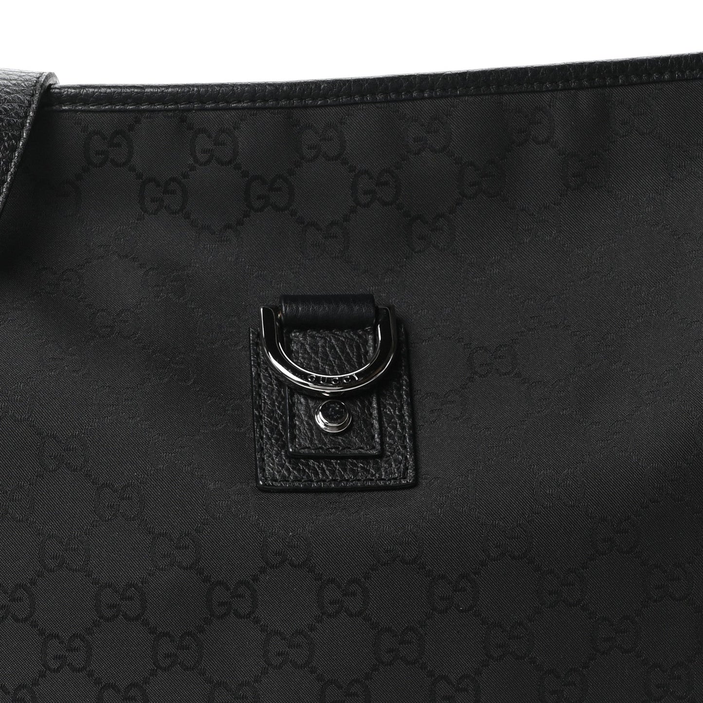 Nylon Monogram Abbey Messenger Bag Black