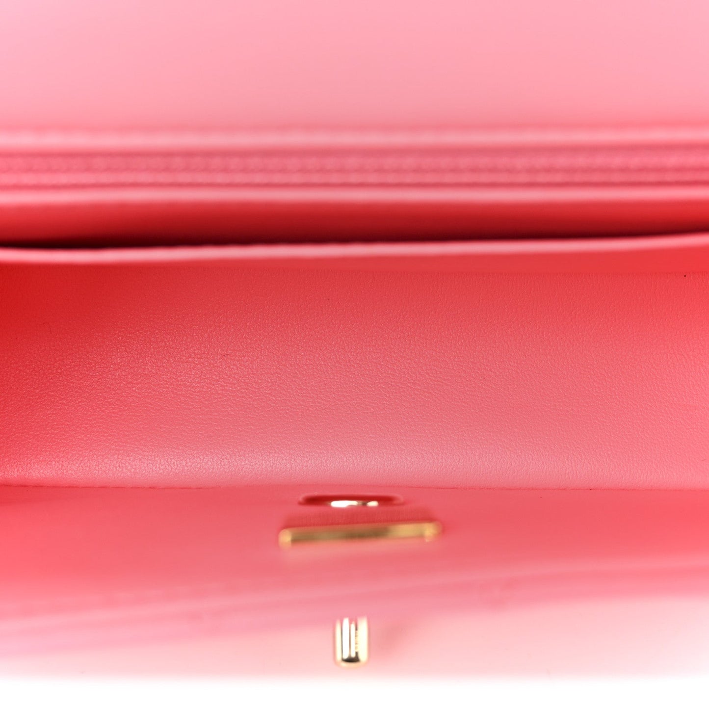 Lambskin Quilted Mini Rectangular Flap Pink