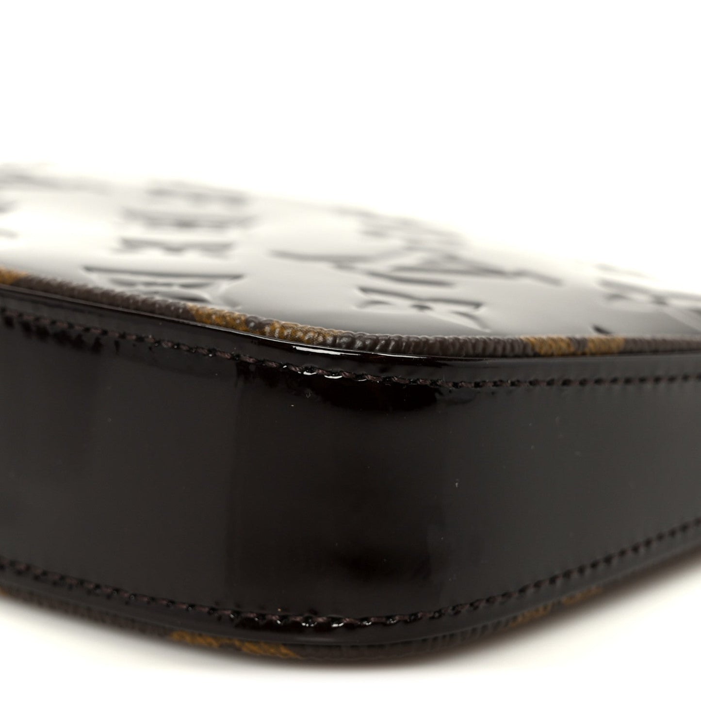 Vernis Monogram Mini Pochette Accessories Amarante