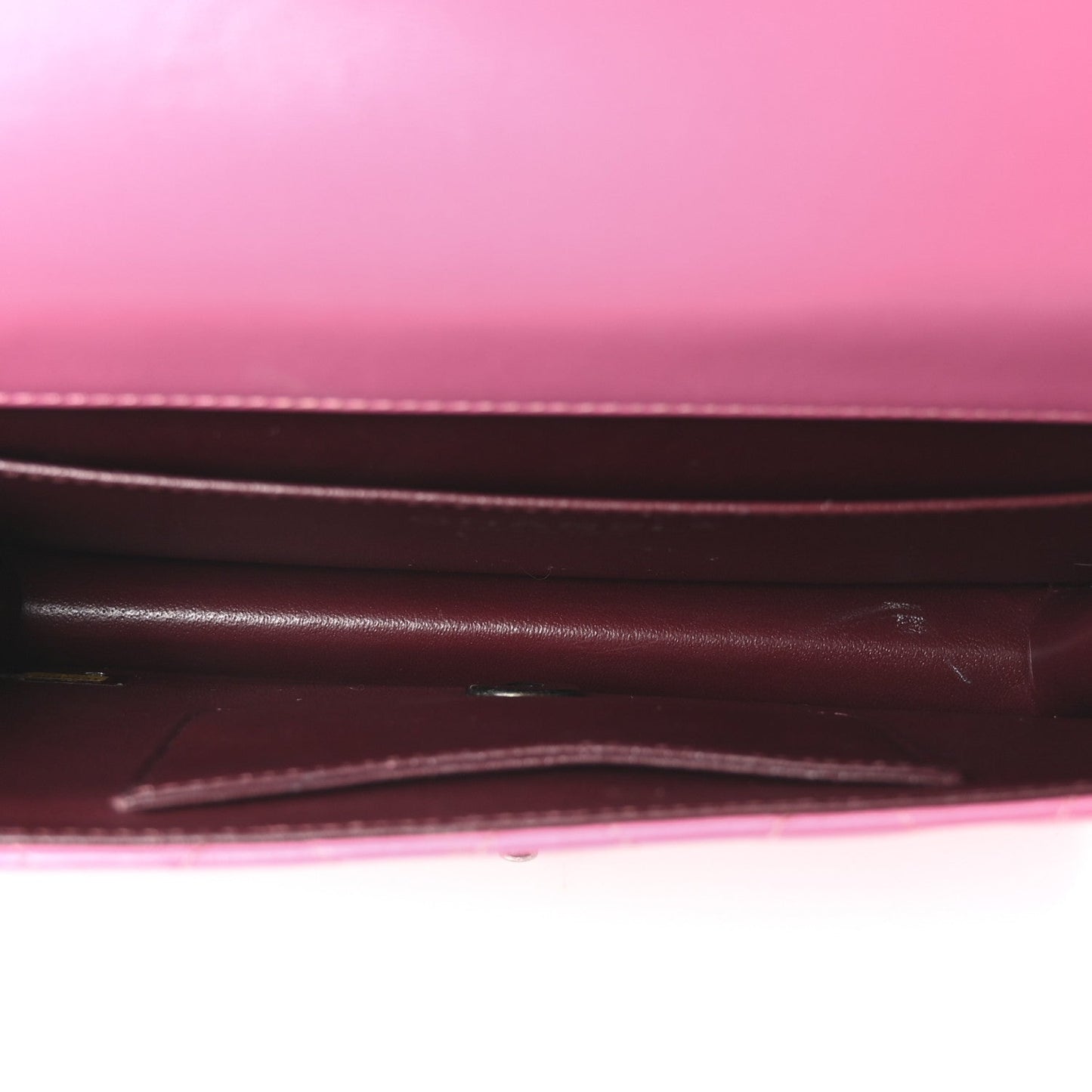 Lambskin Quilted Medium Crossing Times Flap Pink