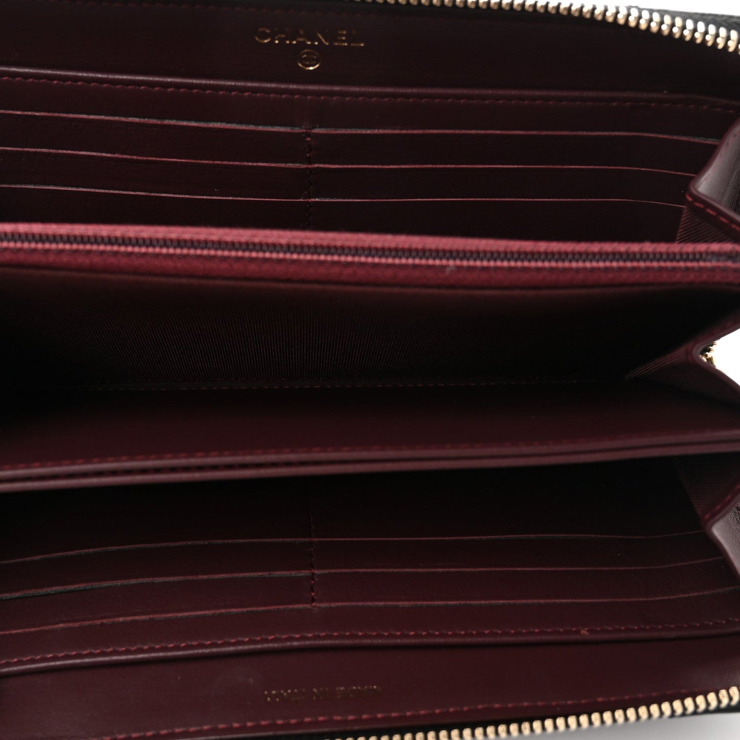 Aged Calfskin Quilted Lucky Charms 2.55 Reissue Zip Around Wallet Black