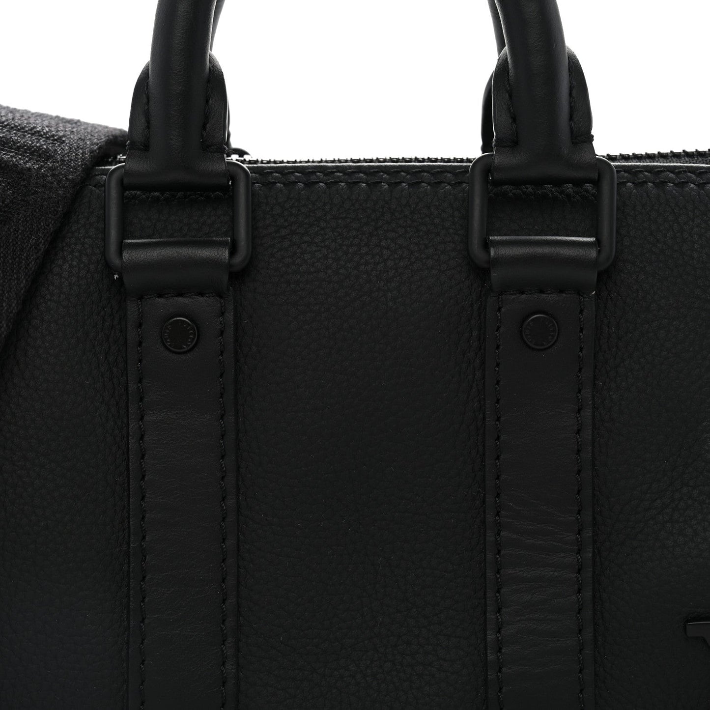Grained Calfskin Aerogram Keepall XS Black