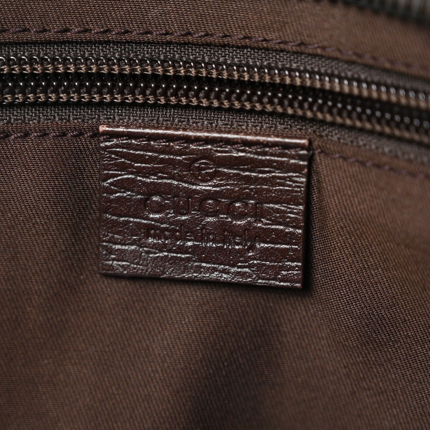 GG Plus Monogram Travel Bag Dark Brown