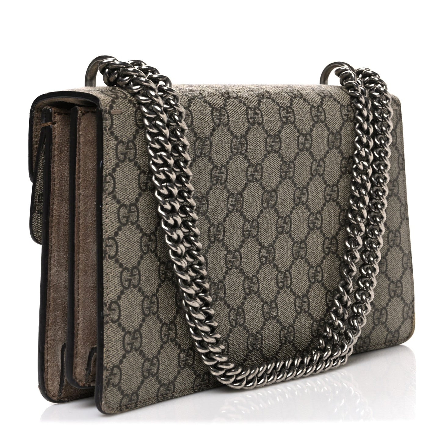 GG Supreme Monogram Small Dionysus Shoulder Bag Taupe