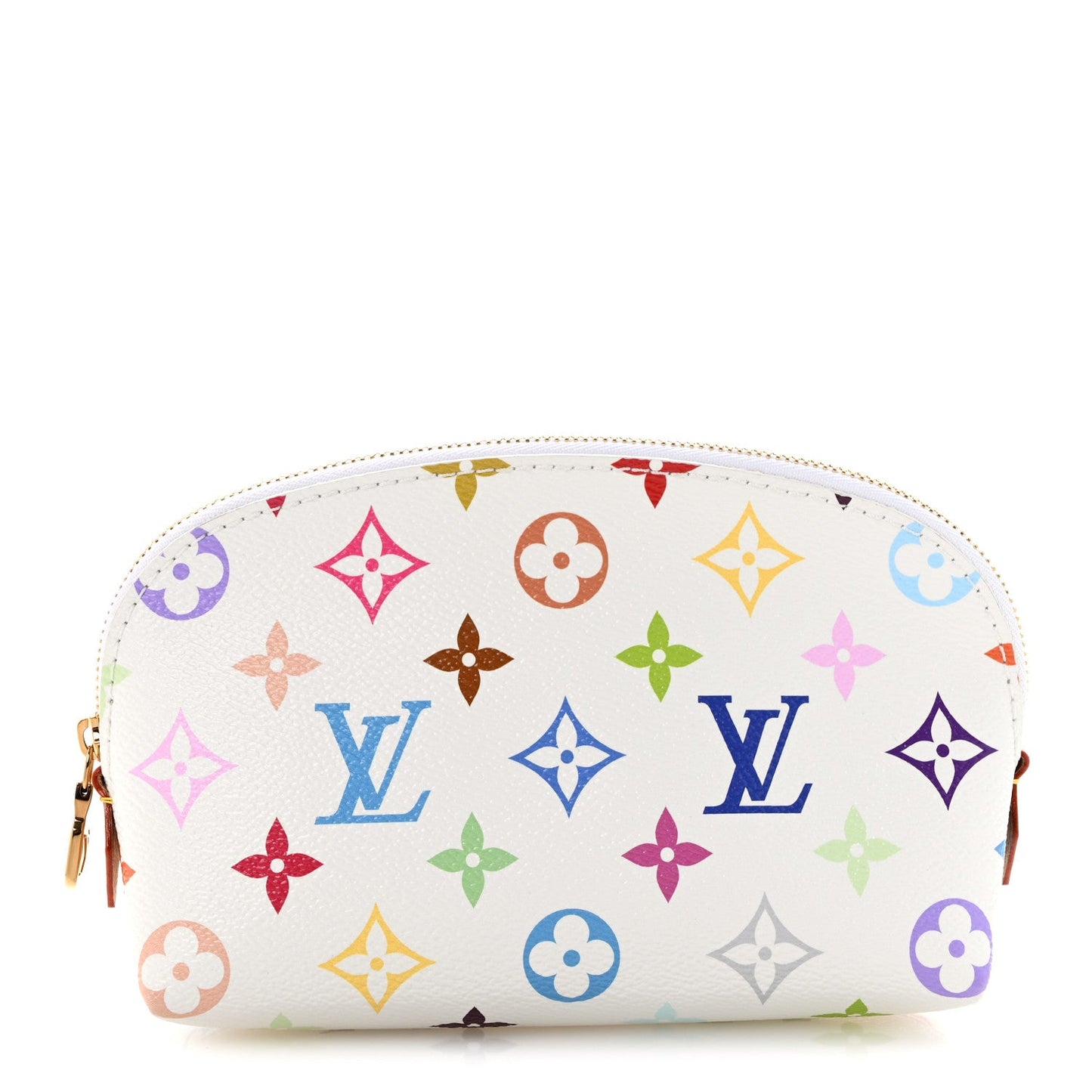 LV x TM Monogram Multicolor Cosmetic Pouch PM White
