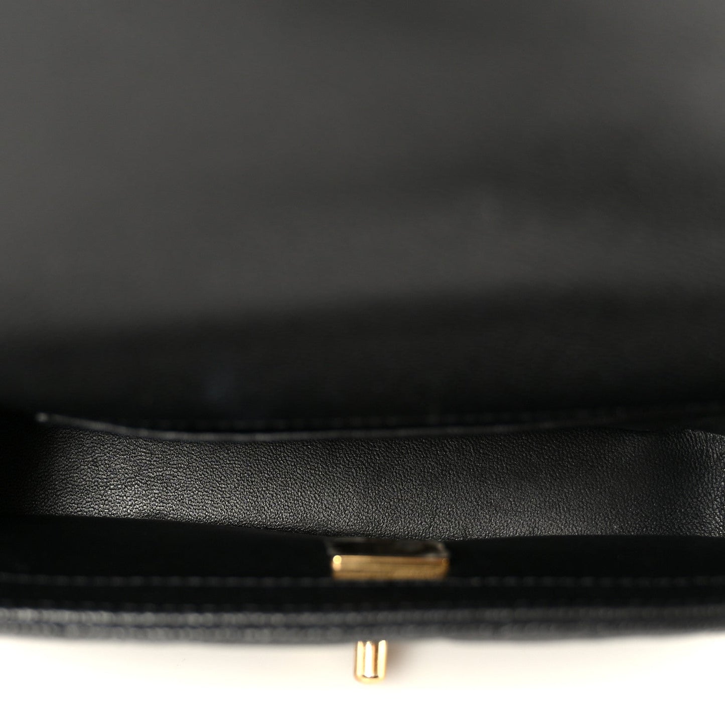 Caviar Quilted Mini Sweetheart Rectangular Flap Black