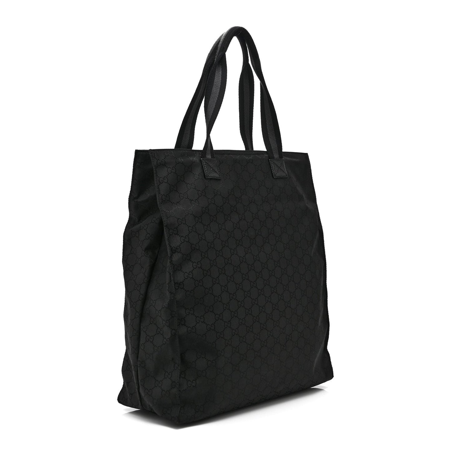Nylon Monogram Vertical Tote Black