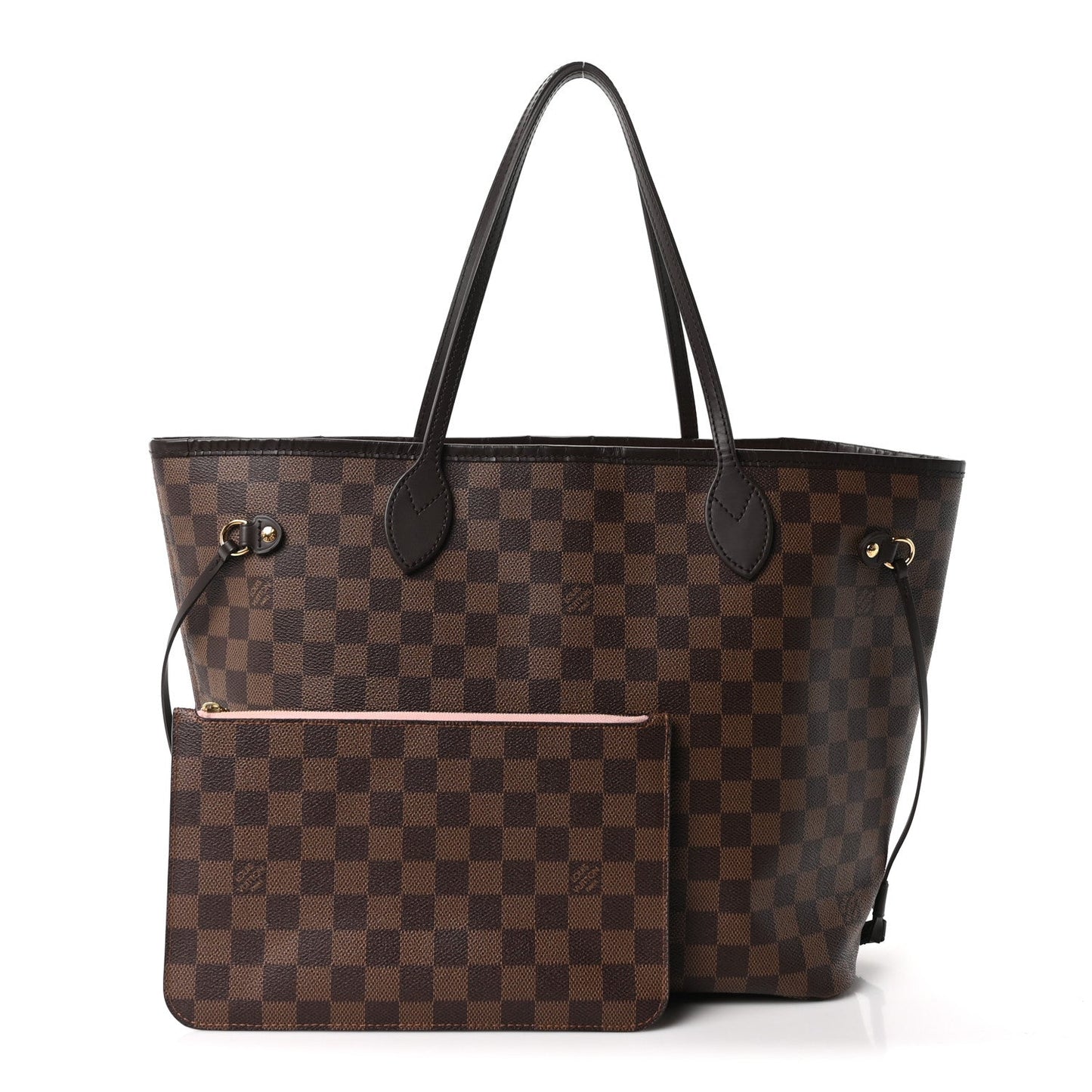 Damier Ebene Neo Neverfull MM Rose Ballerine