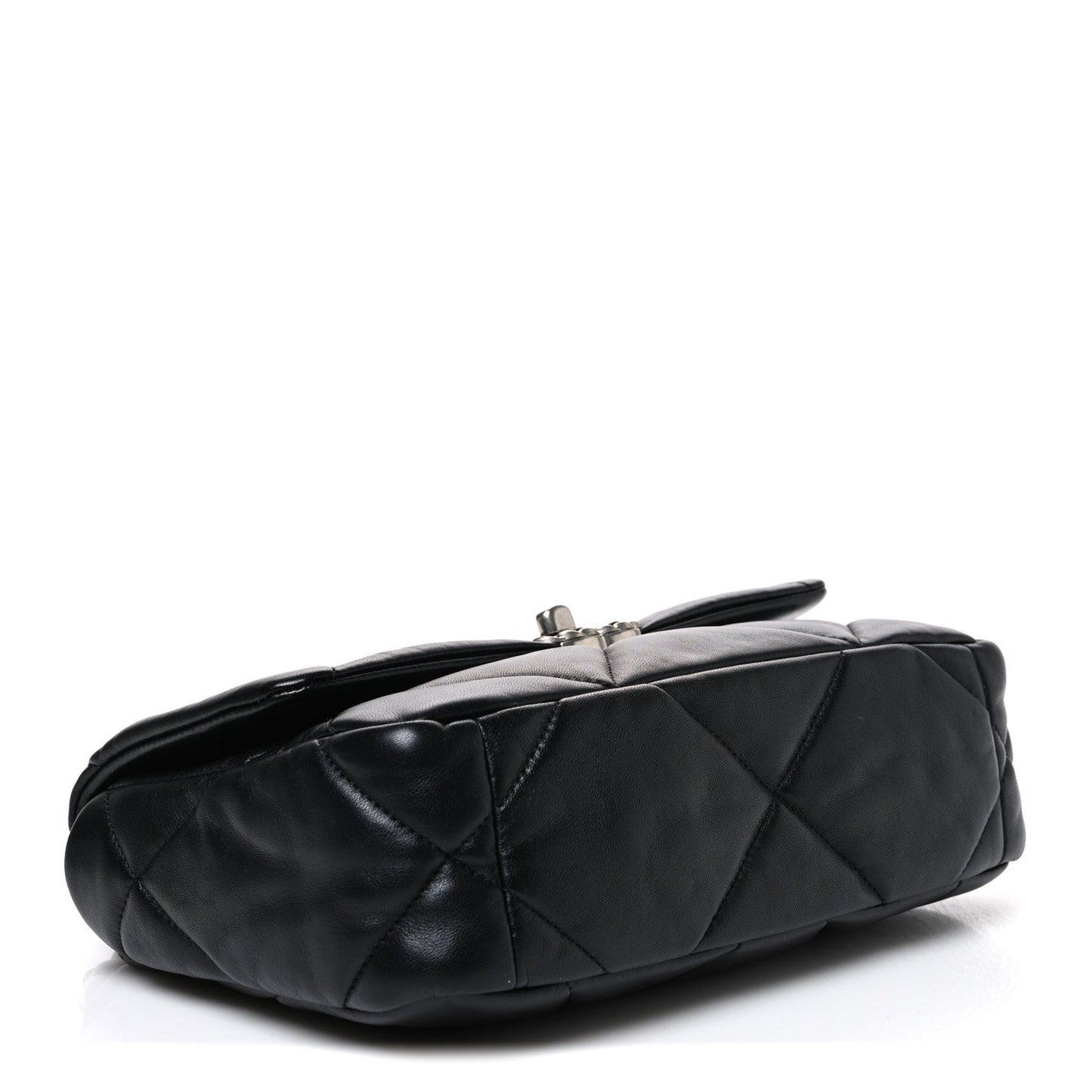 Lambskin Quilted Medium Chanel 19 Flap Black