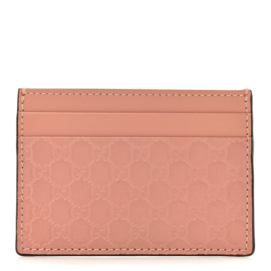 Microguccissima Card Holder Soft Pink