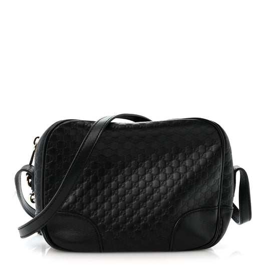 Microguccissima Mini Bree Messenger Bag Black