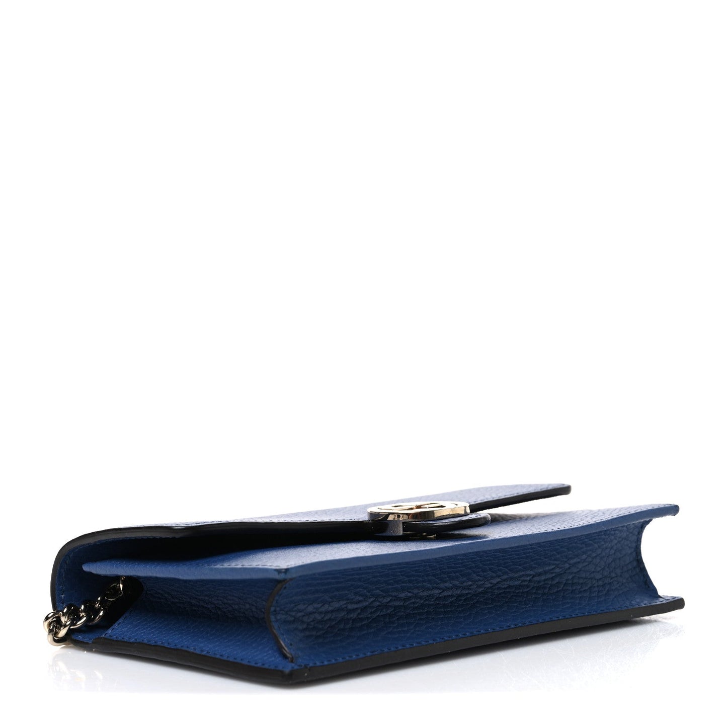 Dollar Calfskin Interlocking G Chain Wallet Caspian