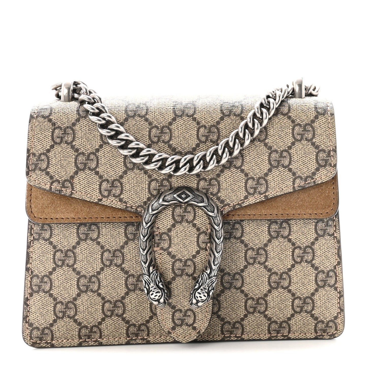 GG Supreme Monogram Mini Dionysus Shoulder Bag Taupe