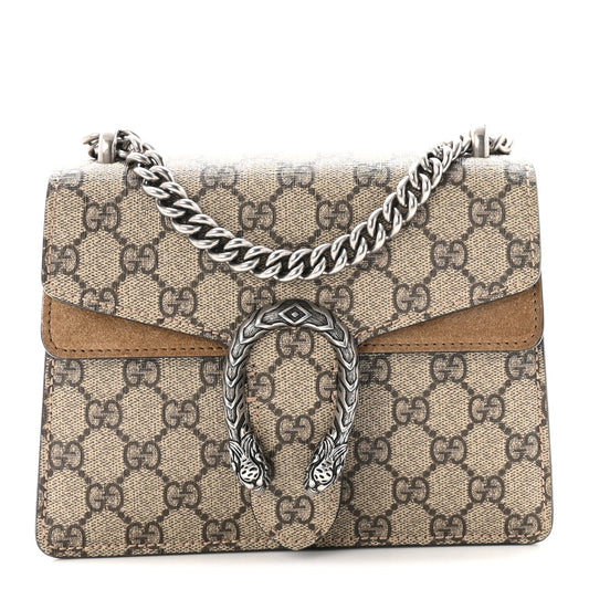 GG Supreme Monogram Mini Dionysus Shoulder Bag Taupe