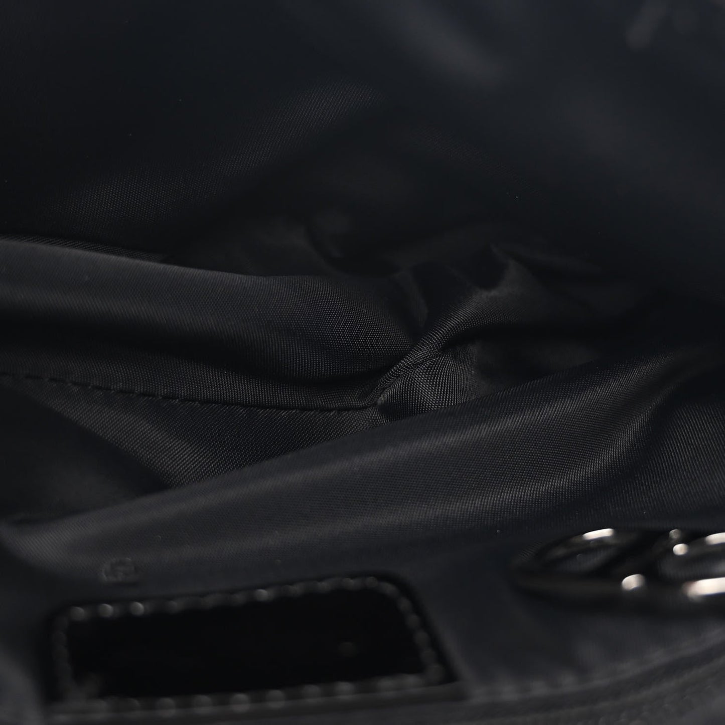 Nylon Saddle Bag Black