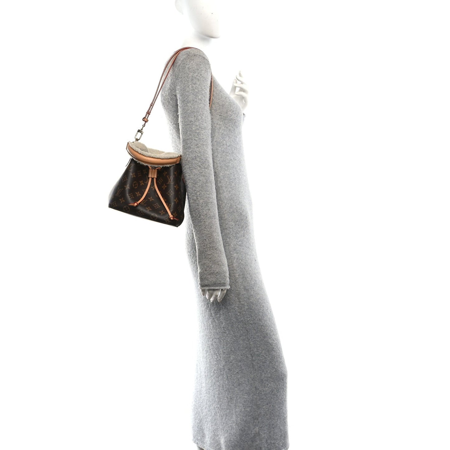 Monogram Shearling Cozygram Neonoe BB