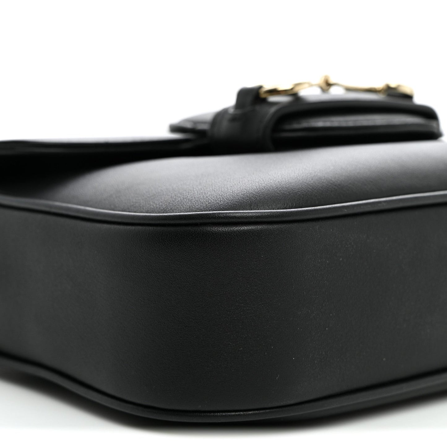 Arabella Calfskin Horsebit 1955 Shoulder Bag Black