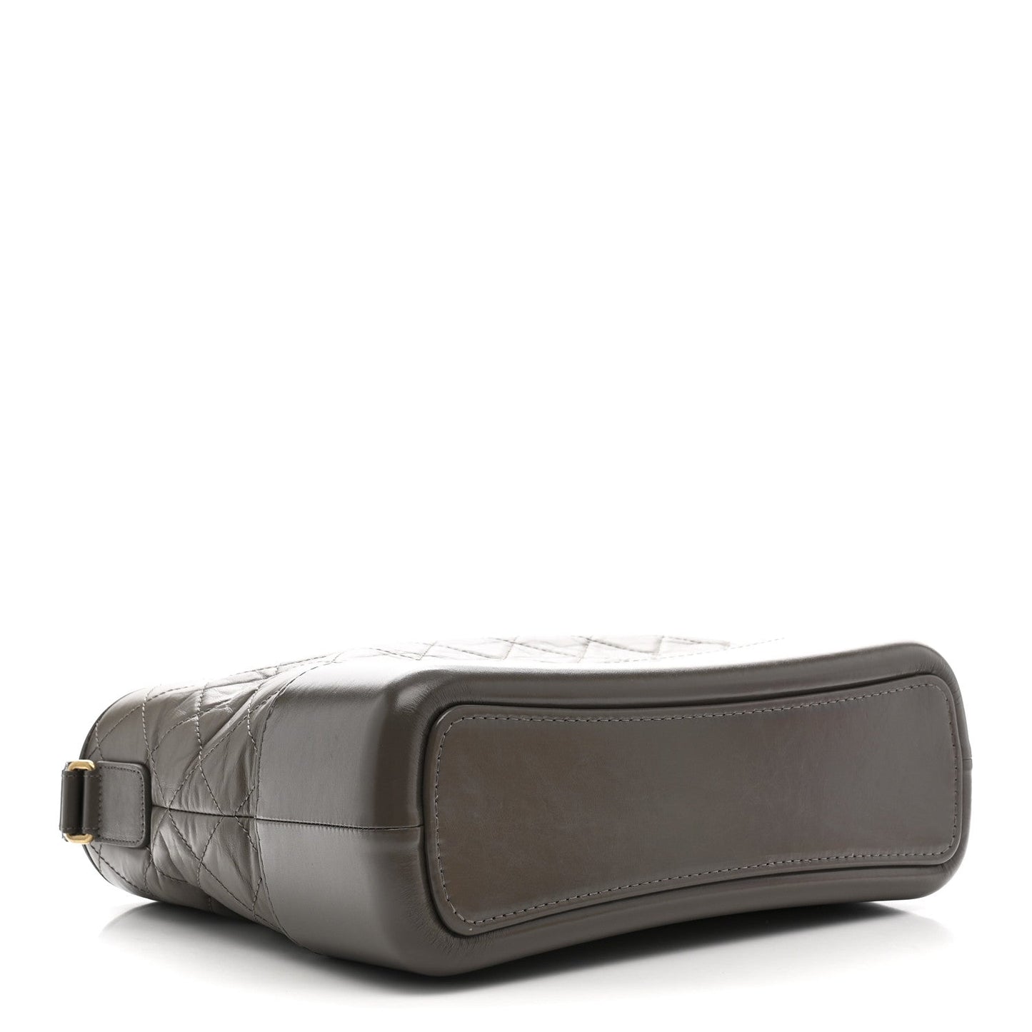 Aged Calfskin Quilted Medium Gabrielle Hobo Grey