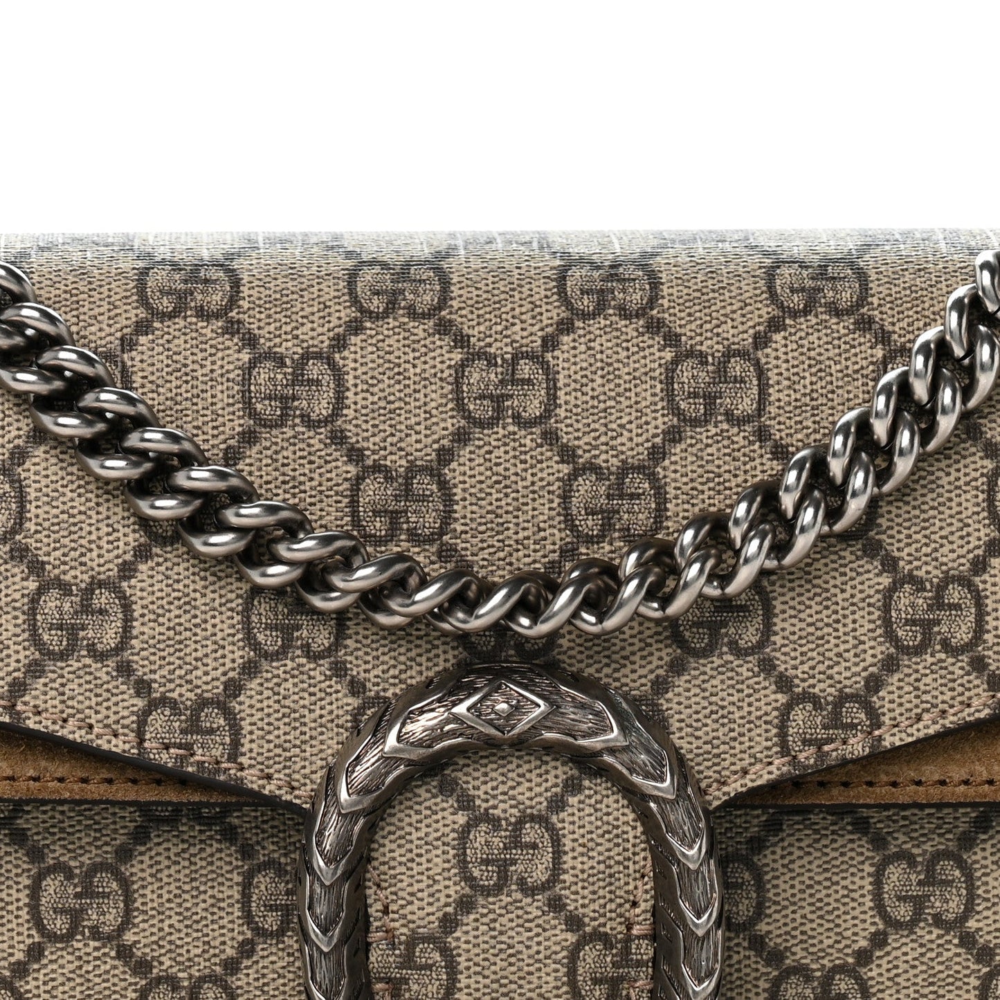 GG Supreme Monogram Small Dionysus Shoulder Bag Taupe