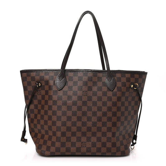 Damier Ebene Neo Neverfull MM Rose Ballerine