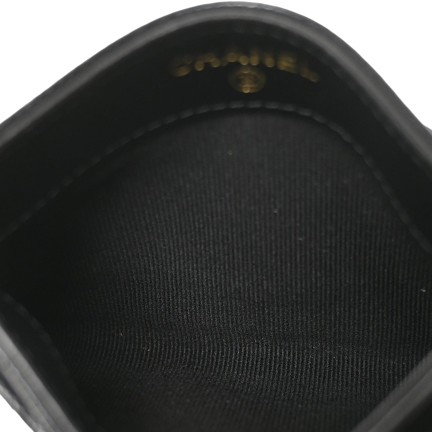 Caviar Quilted CC Card Holder Black