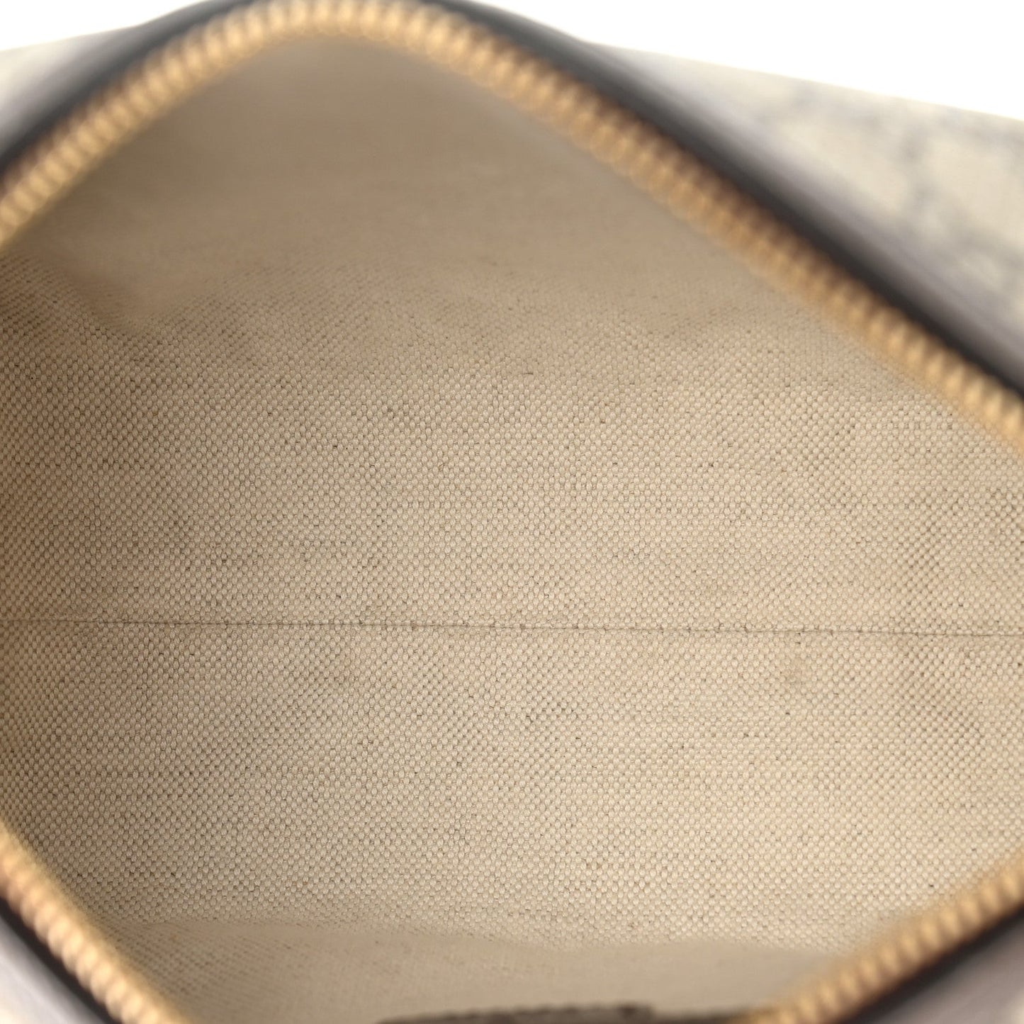GG Supreme Monogram Textured Calfskin Web Super Mini Ophidia Shoulder Bag Beige Ebony New Acero