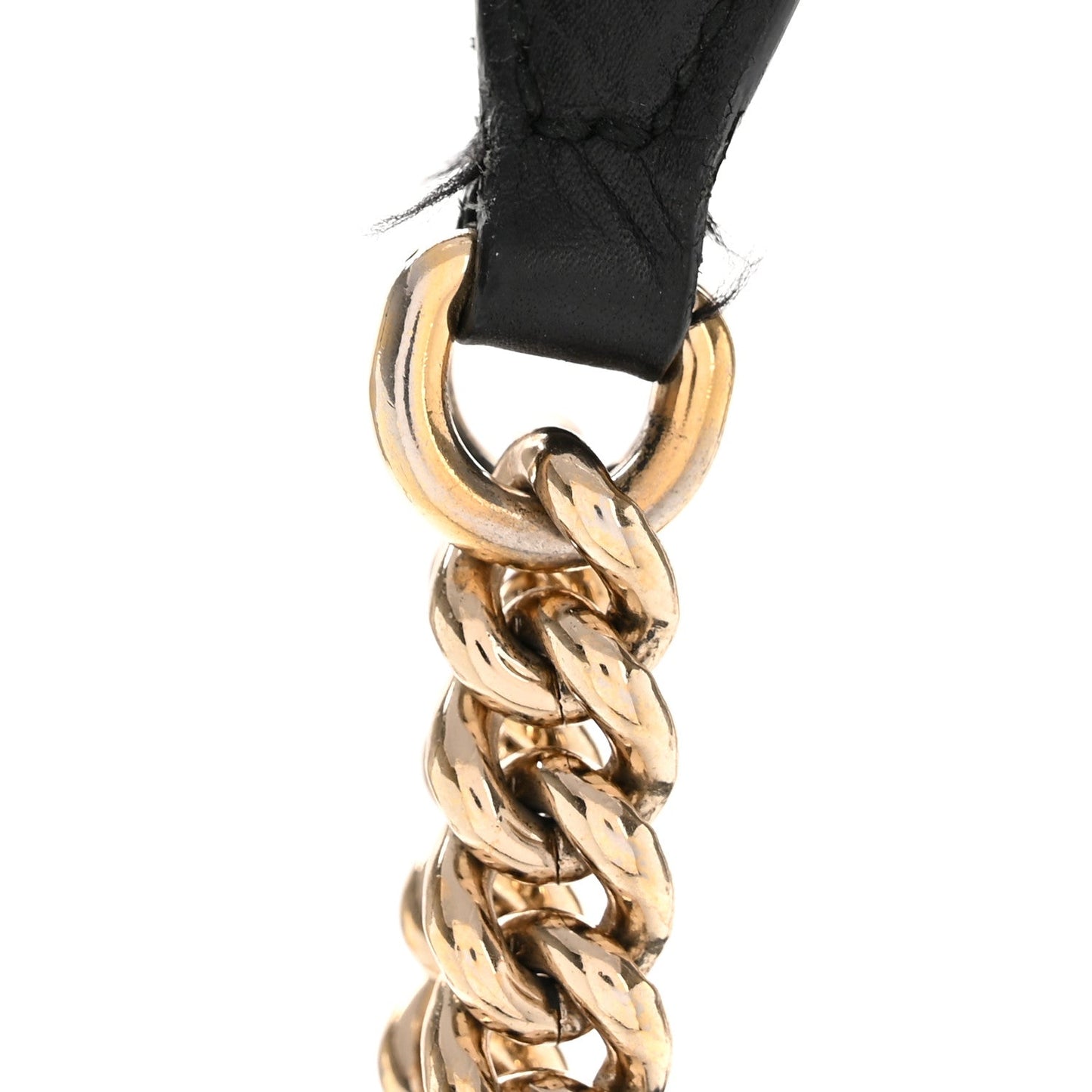 Pebbled Calfskin Medium Soho Chain Shoulder Bag Black