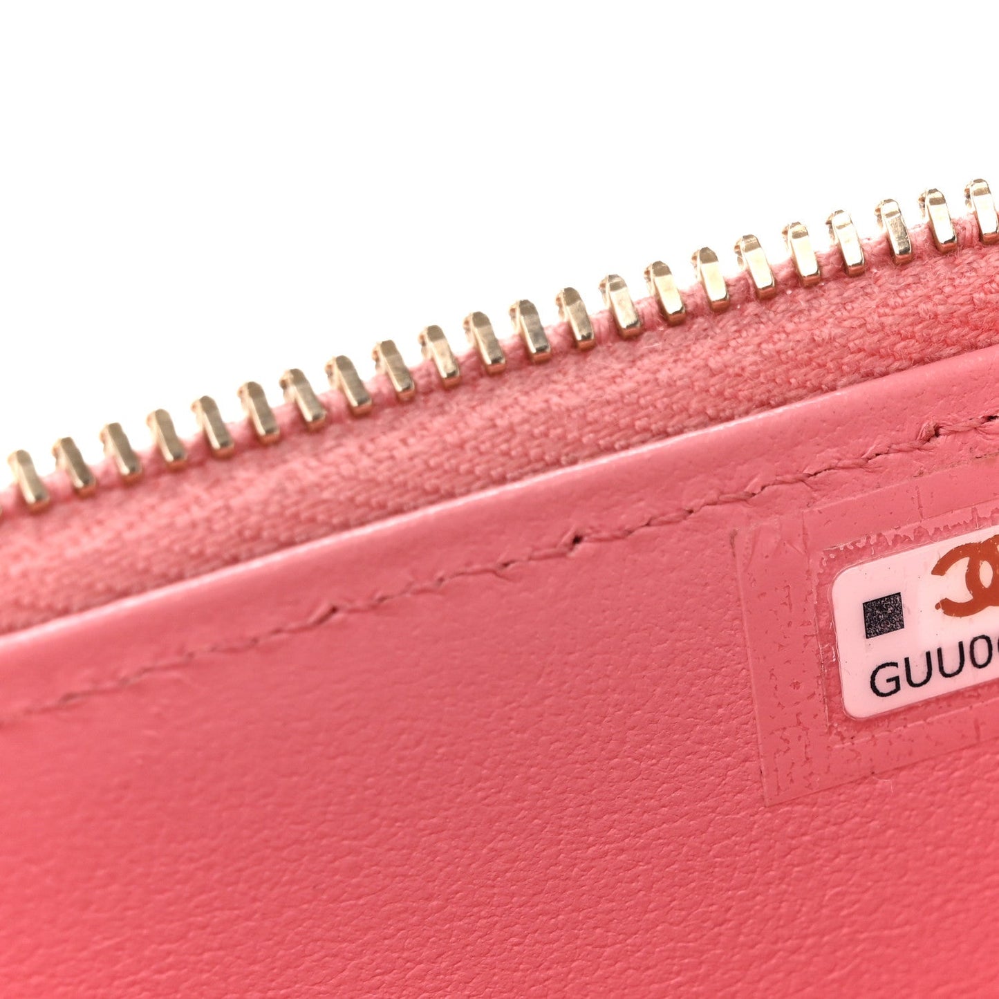 Lambskin Quilted Small Top Handle Vanity Case With Chain Pink