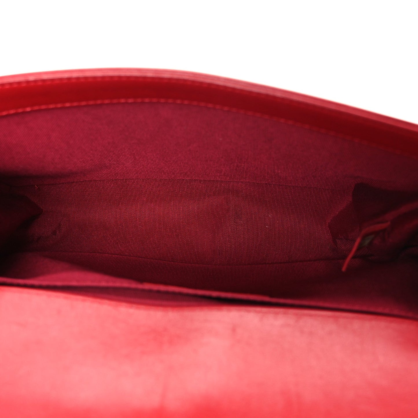 Lambskin Quilted Medium Boy Flap Red