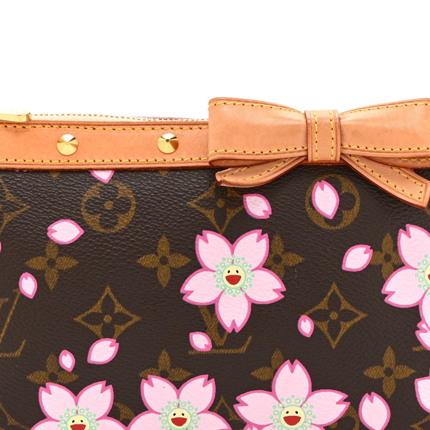 Monogram Cherry Blossom Pochette Accessories Brown